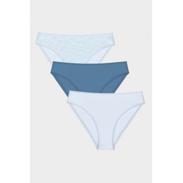 Set de chiloti brazilieni din amestec de bumbac - 3 perechi