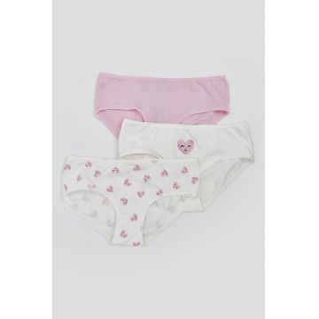 Set de chiloti cu imprimeu - 3 piese
