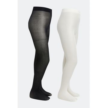 Set de dresuri cu insertie cu fir stralucitor - 2 perechi