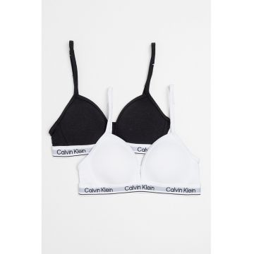 Set de sutiene triunchiulare cu logo - 2 Perechi