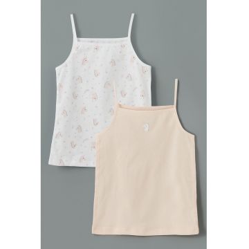 Set de top-uri de bumbac - 2 piese