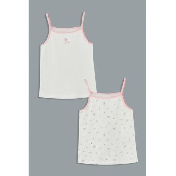 Set de top-uri din amestec de bumbac - 2 piese