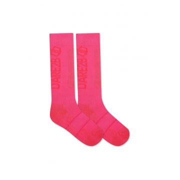 Sosete sport copii -  performanta - roz - bumbac - elastan - nylon - poliester