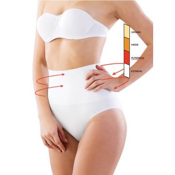 Chiloti clasici modelatori cu talie dublu intarita si silicon Shapewear 2039