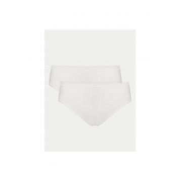 Set 2 chiloti dama -  304974953 - Bumbac - Alb