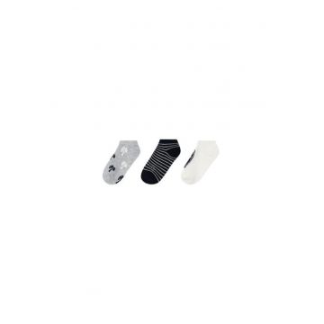 Set 3 perechi de sosete baieti -  303855642 - Bumbac/Poliamida - 164 CM - Alb