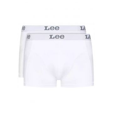 Set Boxeri Barbati 2-Pack -  Alb - 95% Bumbac - 5% Elastan - 2 Bucati