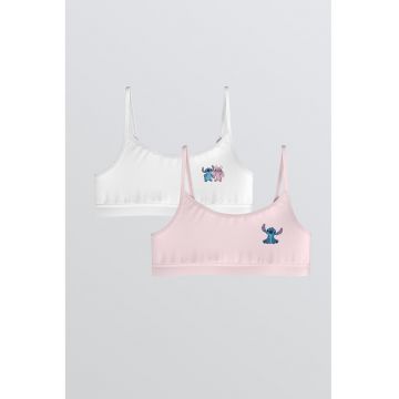 Set de bustiere cu detaliu cusut - 2 piese