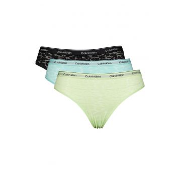 Set de chiloti de dantela cu model animal print - 3 perechi