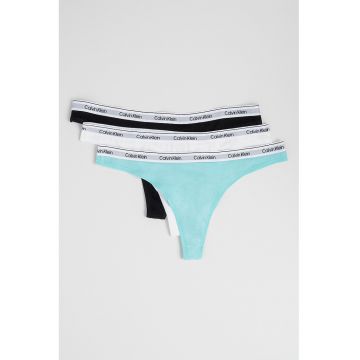Set de chiloti tanga cu logo - 3 perechi