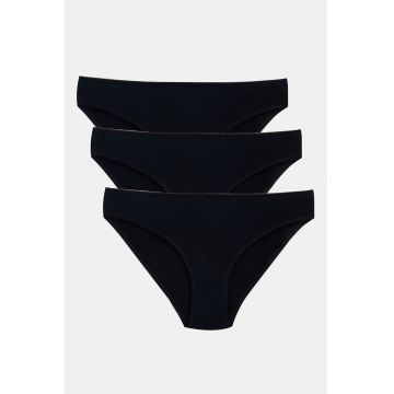 Set de chiloti uni - 3 piese
