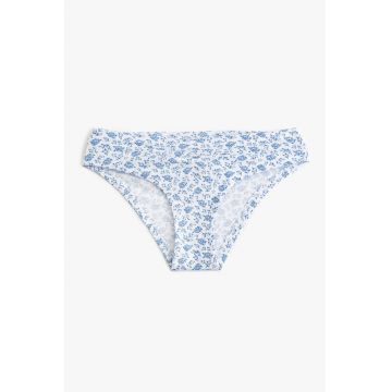 Chiloti din amestec de bumbac cu model floral