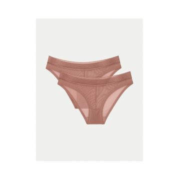 Set 2 chiloti dama -  303579173 - Poliester - Bej - Bej