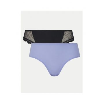 Set 2 chiloti dama -  305235169 - Poliamida - Negru - Negru