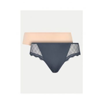 Set 2 perechi chiloti dama -  66027 - Poliamida - Multicolor