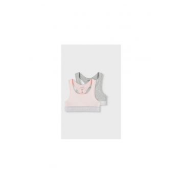 Set 2 sutiene fete -  300030554 - Bumbac organic - Roz