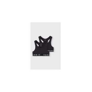 Set 2 sutiene fete -  300030561 - Bumbac organic - Negru