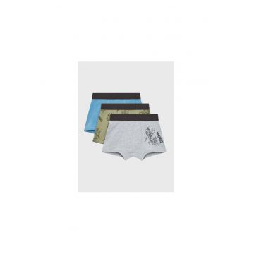 Set 3 boxeri baieti -  301326816 - Bumbac - 128-134 CM - Albastru