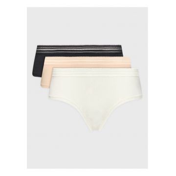 Set 3 perechi chiloti dama -  65250 - Bumbac - Multicolor