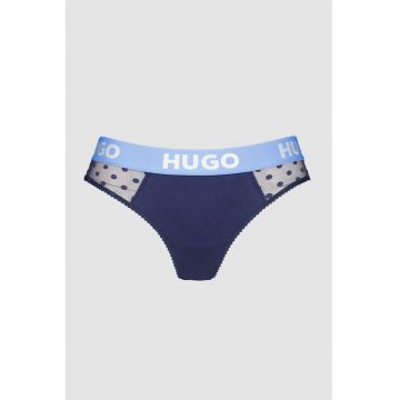Chiloti tanga cu buline si insertii de plasa