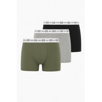 Q/S by s.Oliver Underwear barbati Set 3 perechi de boxeri - Verde pudrat -