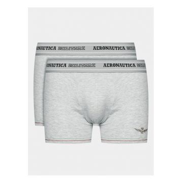 Set 2 boxeri barbati -  303095048 - Bumbac - Gri