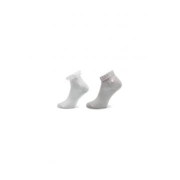 Set 2 perechi de sosete fete -  303855734 - Bumbac/Poliester - Bej