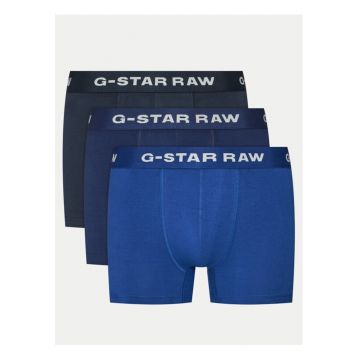 Set 3 boxeri barbati -  304710148 - Bumbac organic - M INTL - Albastru