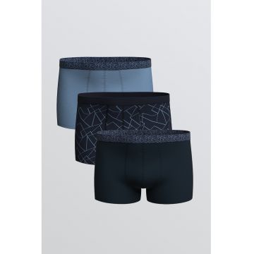 Set de boxeri cu imprimeu geometric - 3 perechi