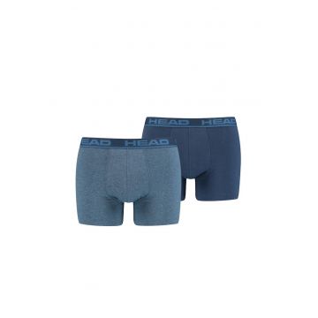 Set de boxeri cu logo - 2 perechi - Albastru -