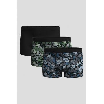 Set de boxeri din amestec de bumbac cu imprimeu - 3 perechi
