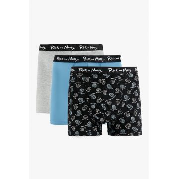 Set de boxeri din amestec de bumbac cu model - 3 perechi