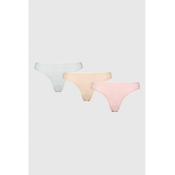 Set de chloti tanga din amestec de bumbac - 3 perechi