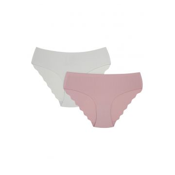 Chiloti Brazilian Pama set de 2  Roz murdar - verde mienta