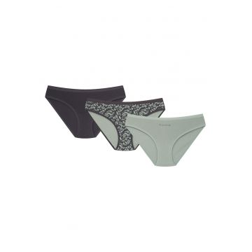 Chiloti dama -  set de 3 bucati - multicolor - bumbac