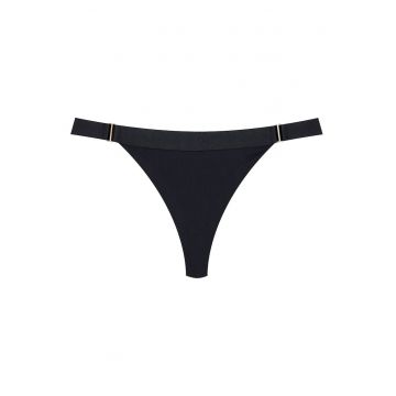 Chiloti dama - tanga - negru Bianco
