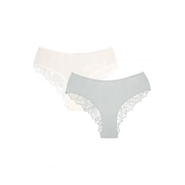 Chiloti de croaiala sorti Pelia set de 2  Verde menta - crem