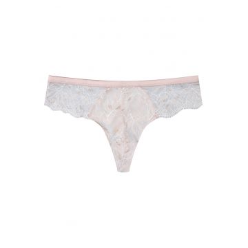 Chiloti tanga dama Odessa -  Dantela - Bej