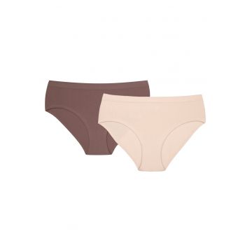 Chiloti tip short Bait - set de 2 perechi bronz - bej