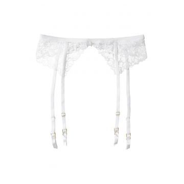 Portjartiera dama  Tsuna Alb L/XL