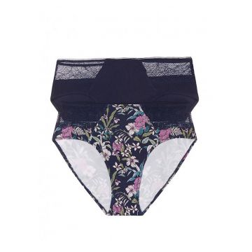 Set 2 perechi Chiloti dama -  bumbac -