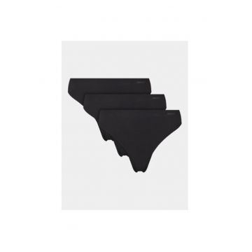 Set 3 chiloti dama -  303221157 - Nylon/Elastan - Negru