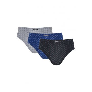 Set 3 perechi de slipi pentru barbati  Bumbac - Multicolor