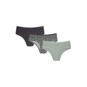 Set chiloti dama  3 perechi - multicolor - bumbac