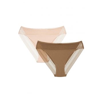 Set de 2 Chiloti Pakis  bej - bronz