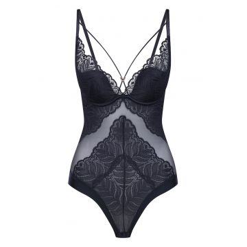 Body pentru dama  Bumbac - Negru Body pentru dama  Bumbac - Negru