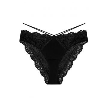 Chiloti de tip figi Notty  Negru Chiloti de tip figi Notty  Negru