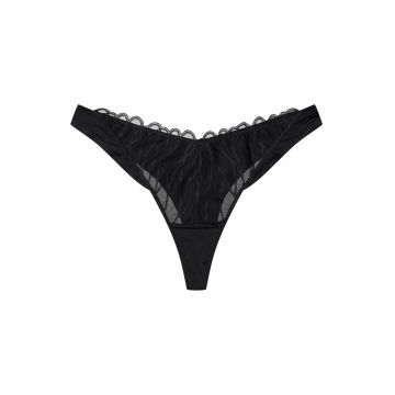 Chiloti tanga dama Olyvia -  Bumbac - Negru Chiloti tanga dama Olyvia -  Bumbac - Negru