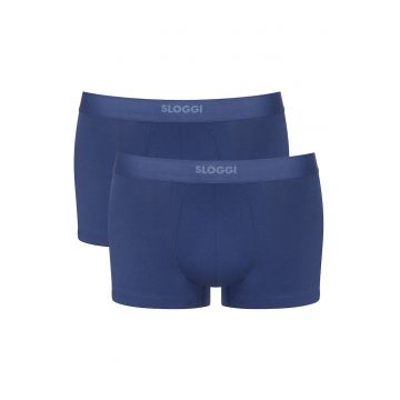 Set 2 boxeri barbati  10222379 - Bumbac/Elastan - Albastru