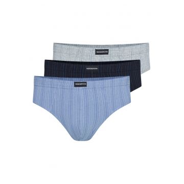 Set 3 perechi chiloti barbati -  Bumbac - Imprimeu dungi - Multicolor